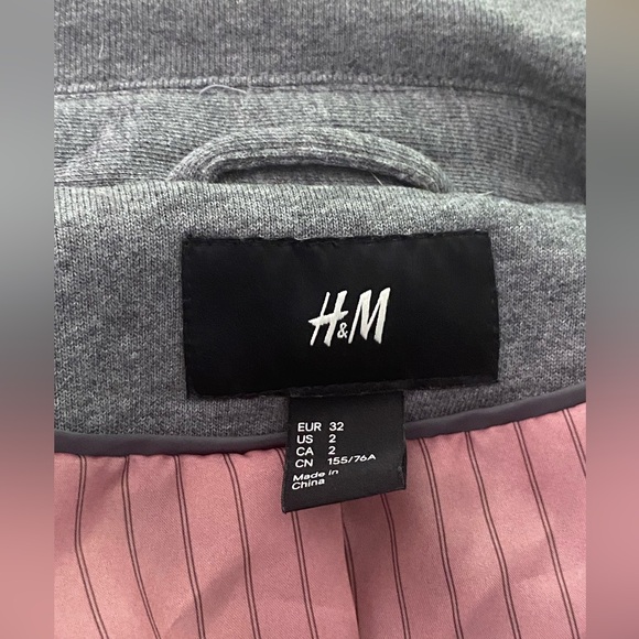 Grey H&M button up blazer - Picture 4 of 4